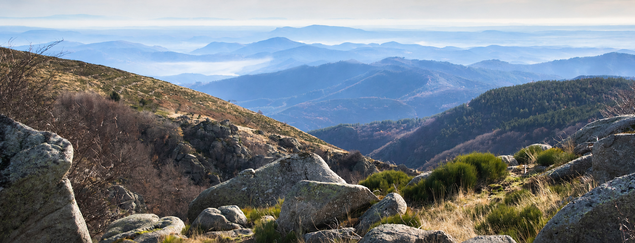 Paysage des Cévennes au Mont Lozère